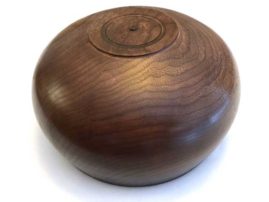 Walnut bowl. 8" x 5"